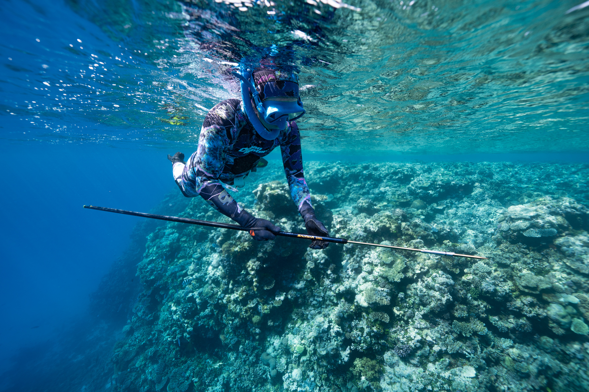 pole spear 1.5m,2m length spearfishing handspear